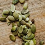 close up of green seeds